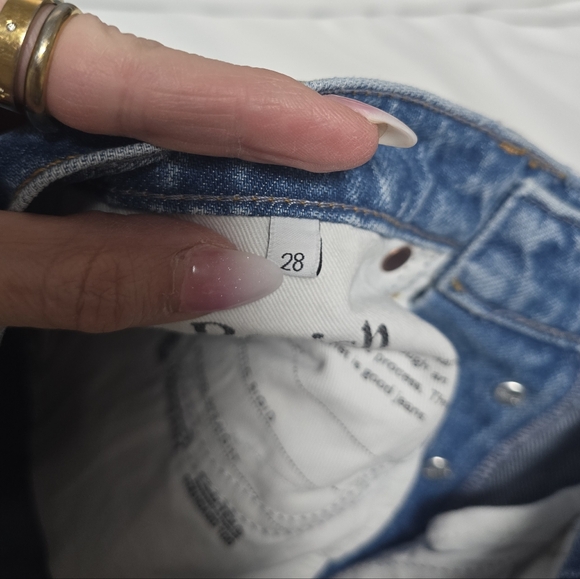 Boyish The Ziggy High Rise Relaxed Straight Leg Jeans In Silverado Size 28 - Picture 10 of 12